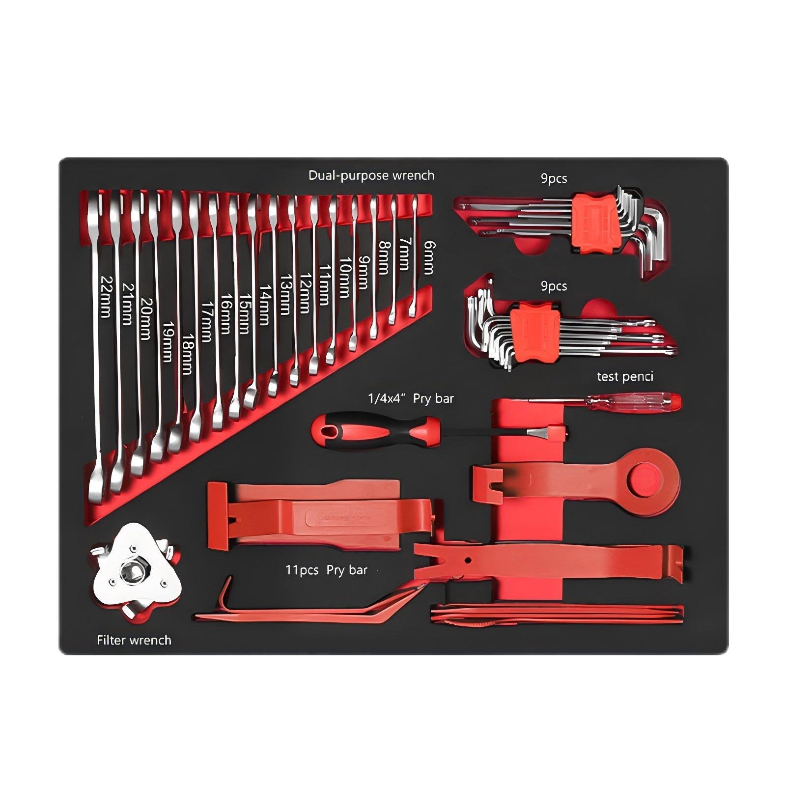Auto Repair and Bicycle Maintenance Hand Tool Kit Manual Combination for DIY Projects